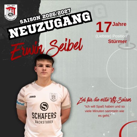 Erwin Seibel Zusage beim VfL