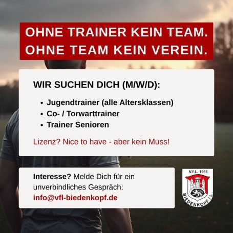 Trainer gesucht Trainer gesucht